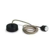 ONE Light - Stahldrahtaufhängung - 2 Meter - E27 - schwarz