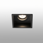 Faro Hyde - Einbaustrahler - 89 x 89 mm, 83 x 83 mm Einbaumaß - mattschwarz