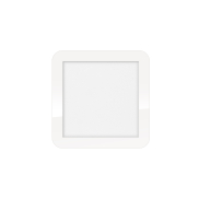 ETH Anne Square - deckenleuchte - 22,5 x 2,7 x 22,5 cm - 3-stufig dimmbar - 12W LED inkl. - IP44 - weiß