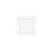 ETH Anne Square - deckenleuchte - 17 x 2,7 x 17 cm - 3 Stufen dimmbar - 10W LED inkl. - IP44 - weiß