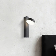 VK Lighting Lopi  - Leselampe mit Schalter - Ø 9,8 x 29,8 cm - 8W LED inkl. - schwarz