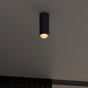 Nova Luce Mor - Aufputzspot - Ø 4 x 17 cm - schwarz