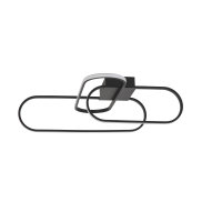 Nova Luce Arte - Deckenleuchte - 66,5 x 53 x 18 cm - 38,4W dimmbare LED inkl. - mattschwarz