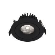 Nova Luce Lazio - Einbaustrahler - Ø 92 mm, Ø 82 mm Einbaumaß - IP54 - schwarz
