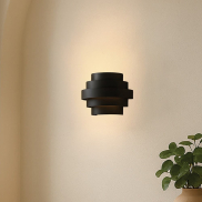 VK Lighting Aleria - wandleuchte  - Ø 37 x 26 cm - 3-stufig dimmbare - 11W LED inkl. - schwarz
