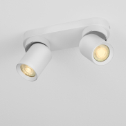 Nova Luce Amecy - Aufbaustrahler 2L - 22 x 12,5 x 6,5 cm - Sand Weiß
