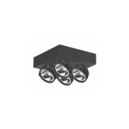 Artdelight Dutchess - Aufbaustrahler 4L - 25 x 25 x 17,5 cm - schwarz