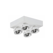 Artdelight Dutchess - Aufbaustrahler 4L - 25 x 25 x 18 cm - weiß