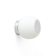 Faro Moy - Wand-/Deckenleuchte - Ø 14 x 13 cm - 4W LED inkl. - IP44 - Aluminium satiniert