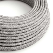 Creative Cables - Textilkabel - pro 100 cm - graues Naturleinen