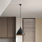 Nova Luce Syntopia - Hängelampe - Ø 46 x 178 cm - Sand schwarz