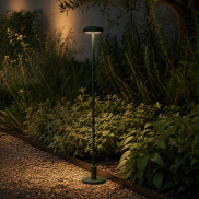 VK Lighting Jade - Gartenpfahl inkl. Fuß und Erdspieß - Ø 7 x 53,4 cm - 1W LED inkl. - IP65 - grün