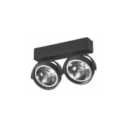 Artdelight Dutchess - Aufbaustrahler 2L - 25 x 6 x 18,9 cm - schwarz