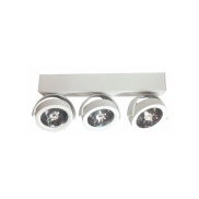 Artdelight Dutchess LED - Aufbaustrahler 3L - 40 x 6 x 19 cm - 3 x 13W dimmbare LED inkl. - weiß