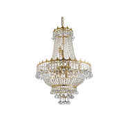 Searchlight Versailles - Kronleuchter - Ø 55 x 132 cm - gold und transparent