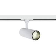 ONE Light COB Cylinder - Stromschienenstrahler mit COB LED - 3-Phasen-Schienensystem - Ø 5,5 x 14,7 cm - inkl. 10W LED - weiß - Lichtfarbe warmweiß