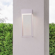 Nova Luce Moby - Außenwandleuchte - 16 x 40 x 9 cm - 20W LED inkl. - IP65 - Sand Weiß