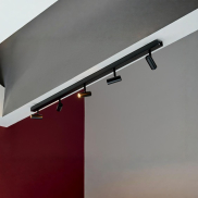 Nordlux Omari - Aufbaustrahler 5L - 12 x 118 cm - 3 Stufen Dimmer - 5 x 3,2W LED inkl. - schwarz