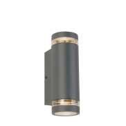 Searchlight Austin - Außenwandleuchte - 8 x 24 cm - IP44 - grau