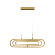 Nova Luce Arte - Pendelleuchte - 64 x 44 x 120 cm - 50W dimmbare LED inkl - gold