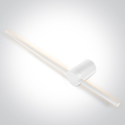 ONE Light Dekorativ - Wandleuchte - 90 x 7 x 11 cm - 15W LED inkl. - weiß