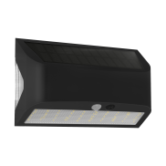 Century Italia Arcadia Max -  solarbetriebene Außenwandleuchte mit Sensor - 18 x 6,2 x 11,3 cm - 6W LED inkl. - IP65 - schwarz