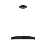 Nova Luce Vetro - Hängeleuchte - Ø 50 x 130 cm - 37W LED inkl. - mattschwarz