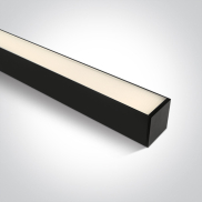 ONE Light LED Linear Profiles - Decken-/Hängelampe - 120 x 7,5 x 7,5 cm - einstellbare Helligkeit 20W/30W/40W LED inkl. - schwarz - einstellbare Lichtfarbe