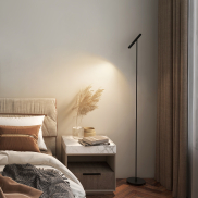 Artdelight Kansas - Stehleuchte - Ø 2,5 x 140 cm - 6W dimmbare led inkl - schwarz