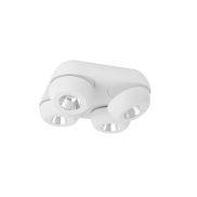 Nova Luce Gon - Aufbaustrahler 4L - 25 x 25 x 9 cm - 4 x 5W LED inkl. - sandweiß