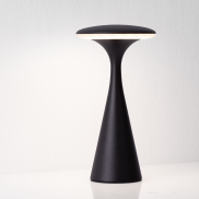 Nova Luce Grigio - wiederaufladbare Tischleuchte für den Außenbereich - Ø 10,1 x 19,7 cm - IP54 - Sand schwarz
