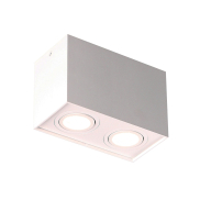 Maxlight Basic Square - Aufbaustrahler 2L - 19 x 12 cm - weiß