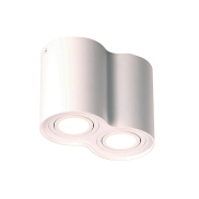 Maxlight Basic Round II - Aufbaustrahler 2L - 17 x 9 x 12 cm - weiß