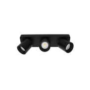 Artdelight Laguna - Aufbaustrahler 3L - 32 x 8,2 x 9,5 cm - 3 x 6W dimmbare LED inkl - schwarz