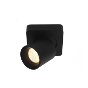 Artdelight Laguna - Aufbaustrahler 1L - 10 x 10 x 9,5 cm - 6W dimmbare LED inkl - schwarz