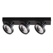 VK Lighting Kylos - Aufbaustrahler 3L - 50,5 x 12 x 12,9 cm - schwarz