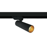 ONE Light COB Cylinder Range - Stromschienenstrahler - 3-Phasen-Schienensystem - Ø 4 x 13,5 cm - 8W dimmbare LED inkl. - schwarz