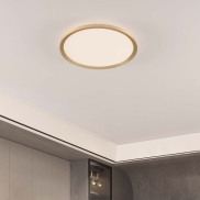 Nova Luce Aoton - Deckenleuchte - Ø 40 x 5 cm - 35W dimmbar LED inkl. - gebürstetes gold