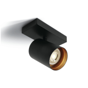ONE Light Retro GU10 Spots - Aufbaustrahler 1L - 13 x 7 x 10 cm - schwarz