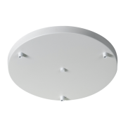 ETH - runde Deckenkappe für 3 Lichtpunkte - Ø35 x 3 cm - pulverweiß
