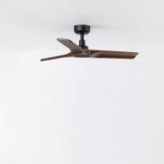 Faro Heywood S - Deckenventilator - Ø 90  cm - matt schwarz und dunkle walnuss