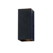 Searchlight Square - Wandleuchte - 6,7 x 6,7 x 15,5 cm - schwarz
