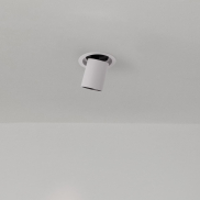 Nova Luce Naruto - Einbaustrahler - Ø 115 mm Einbaumaß - inkl. 20W LED - weiß mit schwarz - Lichtfarbe warmweiß