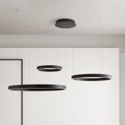 Nova Luce Elowen - Hängelampe - 148 x 250 x 106 cm - 181W dimmbar LED inkl. - Sand schwarz