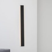 Nova Luce Seline - wandleuchte - 7,5 x 2,7 x 90 cm - 36W LED inkl. - IP44 - sand schwarz