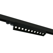 ONE Light Adjustable LED Linear Track Light - Stromschienenstrahler - 3-Phasen-Schienensystem - 58 x 6 x 8 cm - 10 x 5W LED inkl. - schwarz - Lichtfarbe warmweiß