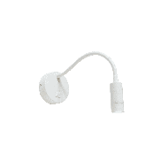 Artdelight Flexi-C - Wandleuchte mit Schalter - Ø 10 x 34 cm - 3W LED inkl. - weiß