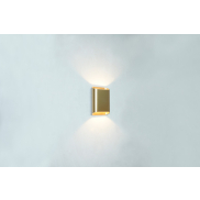 Artdelight Diaz Small - Wandleuchte - 4 x 10 x 15 cm - 2 x 3W LED inkl. - IP54 - warm gold
