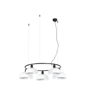 Faro Tatawin M - Pendelleuchte - Ø 96,6 x 100 x 210 cm - schwarz satiniert und weiß glänzend