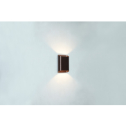 Artdelight Diaz Small - Wandleuchte - 4 x 10 x 15 cm - 2 x 3W LED inkl. - IP54 - gebürstete Bronze